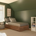 thumbnail image 3 of Ameriwood Home Twin Platform Bed with Drawers, Walnut, 3 of 9