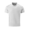 thumbnail image 1 of AherBiu T-Shirts Col Rond pour Hommes Manches Courtes Unis Décontractés Été Légers Confortables pour Sortir, 1 of 8