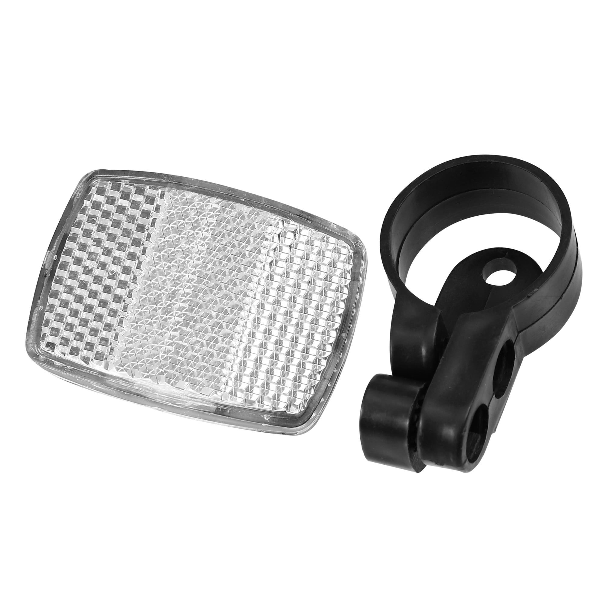 Unique Bargains 10Pcs Bicycle Front Rear Reflector Kit for Night Cycling Red White