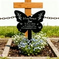 thumbnail image 4 of Dad Memorial Butterfly Garden Stake - Remembrance Marker with Sympathy Quote for Loved Father, 4 of 6