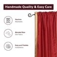 thumbnail image 4 of Lined-Maroon Rod Pocket  Sheer Sari Curtain / Drape  - 80W x 96L - Piece, 4 of 4