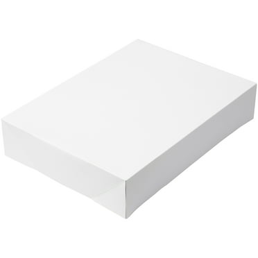 Wilton Corrugated 19 x 14 x 4 White Cake Box, 2 Count
