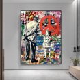 thumbnail image 2 of Cuadro mural estilo graffiti de Banksy, 40 x 60 cm, 2 of 4