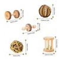 thumbnail image 4 of Pet Playground With Health Promotion, Easy Installation For Natural Wooden Ladder And Multifunctional Pet Toys, 10 Piece Set Suitable For Rabbits Guinea Pigs Chinchillas Hamsters Gerbils Rats Birds, 4 of 6