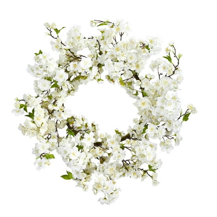 Nearly Natural Cherry Wreath, 24" (Assorted Colors)