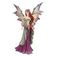 thumbnail image 2 of Amy Brown Large Summer Fairy Queen With Flower Adornment Statue Garden Fairies, 2 of 10