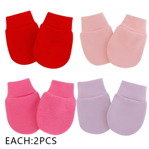 TELOLY 8Pcs Baby Mittens,Damage-Proof Feature Baby Mittens Newborn,Good Warmth Retention Newborn Mittens No Scratch,Style1