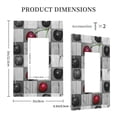thumbnail image 5 of Kll Cherries Laid Wall Plate,Gloss Finish,Standard Size 1 - 5" X 3", Polycarbonate Thermoplastic,Electric Receptacle Plug Covers, 5 of 8