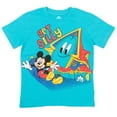 thumbnail image 2 of MICKEY MOUSE FUNHOUSE Mickey Mouse Toddler Boys 3 Pack Pullover Graphic T-Shirts Blue/Red/White 2T, 2 of 5