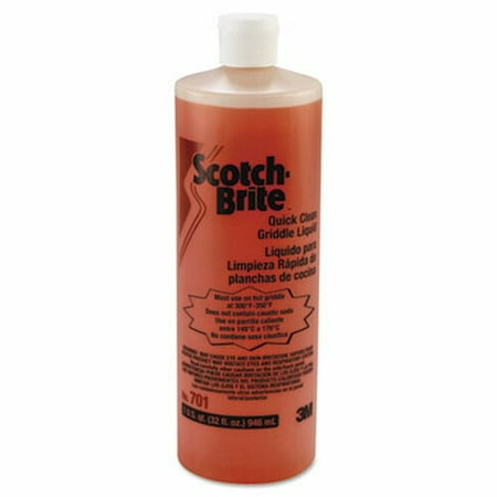 Scotch-Brite PROFESSIONAL Quick Clean Griddle Liquid 1 qt Bottle 4 /carton (MMM26012)