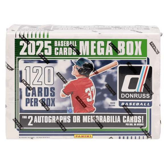 2025 Panini Donruss Baseball Factory Sealed Mega Box 6 Packs of 20 Cards