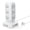 82W Total - White-10 FT, variant on Tower Surge Protector Power Strip Flat Plug 10ft Extension Cord With Multiple Outlets 12 Ac & 8 Usb Ports 24w Outlet Extender Overload Protection For Home Office Room