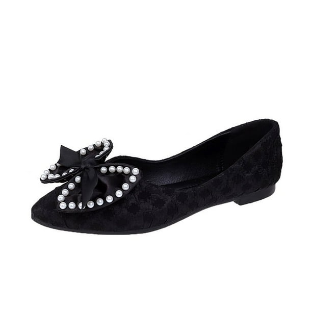 Zapatos planos 2022 nueva moda Color a juego arco verano y otoño moda fondo suave zapatos casuales Retro puntiagudo Female35 Gao Jinjia LED