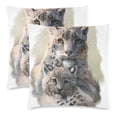 thumbnail image 2 of MKHERT Leopard Throw Pillowcase Pillow Cover Cushion Couver 18x18 inch, Set of 2, 2 of 3