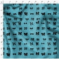 thumbnail image 4 of Soimoi Blue Poly Georgette Fabric Bow & Dots Print Fabric by Yard 52 Inch Wide, 4 of 5