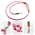 thumbnail image 3 of Laisse Mains Libres pour Chien Tout-Terrain, Laisse pour Randonnée et Entraînement, Laisse pour Animal de Compagnie Mains Libres, Sangle de Marche Réfléchissante Robuste (Rose 250cm long 1.2m), 3 of 5