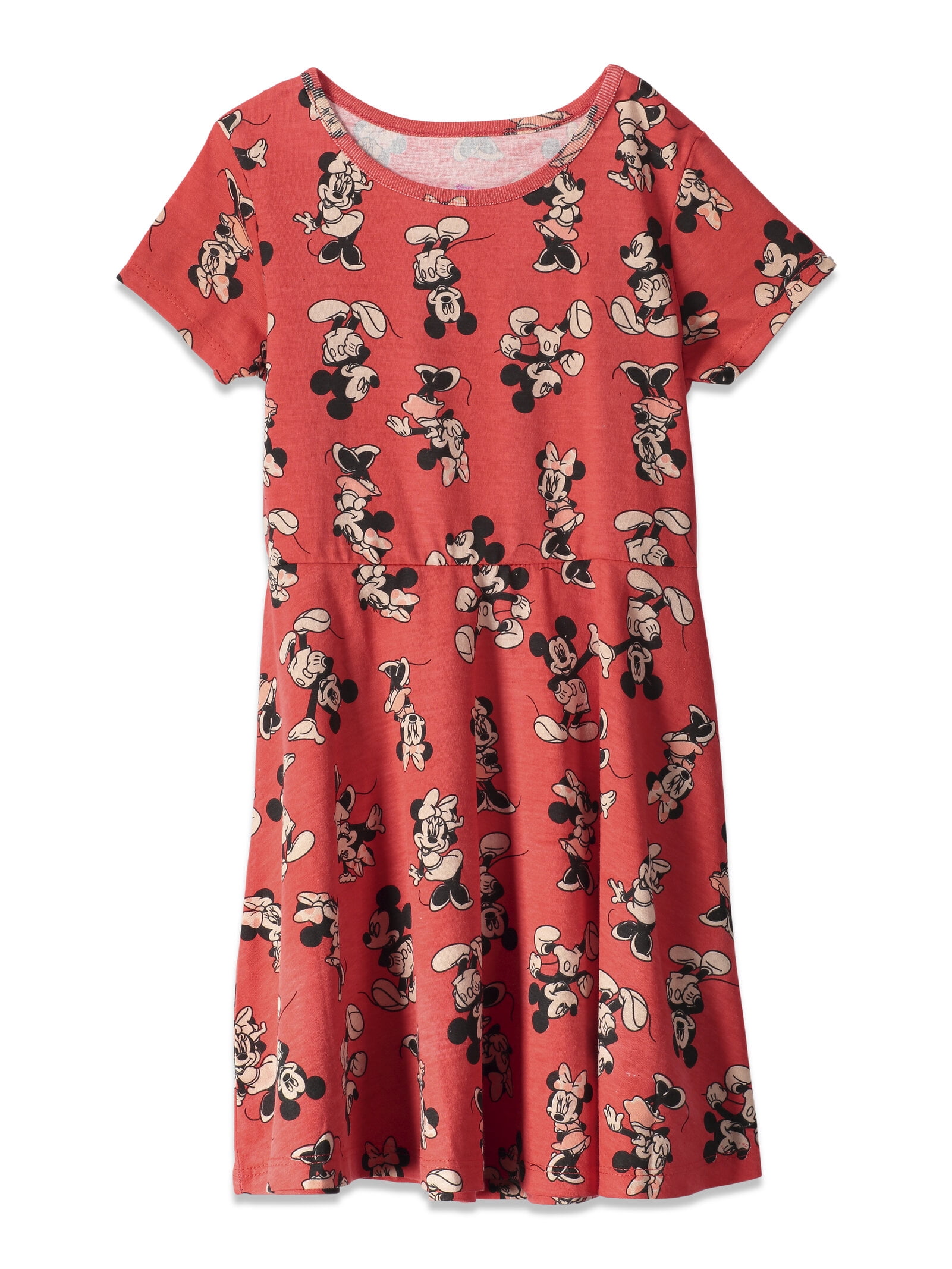 Disney Mickey Mouse Minnie Mouse Toddler Girls 2 Pack Dresses Infant to Little Kid