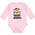 thumbnail image 3 of Inktastic Monkey I Love Hanging out with My Grandpa Boys or Girls Long Sleeve Baby Bodysuit, 3 of 5