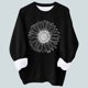 thumbnail image 1 of ICHUANYI Liquidación Mujer Moda Cuello Redondo Manga Larga Camiseta Impresión Suelta Sudadera Blusa Tops ICHUANYI WER2023082201235, 1 of 3