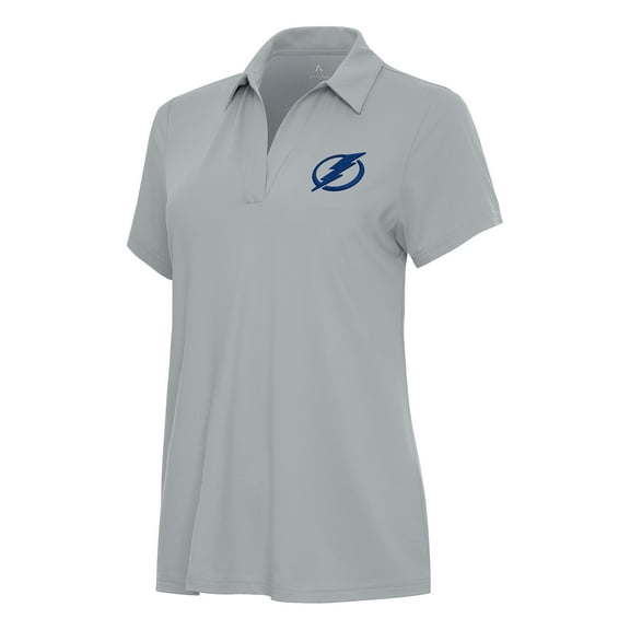 Women's Antigua Gray Tampa Bay Lightning Era Polo