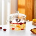 thumbnail image 2 of Glass Pots for Cooking on Stove - 1.9L/64oz - Heat- Glass, 2 of 5