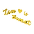 thumbnail image 4 of Love IS Sweet and Heart-letrero de madera para fotografía, decoración romántica de mesa para el Día de San Valentín, escritorio de recepción de boda, Dorado BLESIY Signo de boda, 4 of 8
