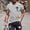 Gray, variant on Casual Shirts for Men Summer Easter T-shirts Short Sleeve Crew Neck Cross Tops