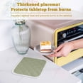 thumbnail image 6 of Sage Green Pot Holders for Kitchen Heatproof Potholder, 5 Pack Farmhouse Sage Green Decor Hot Pads Multipurpose Oven Pads Cloth Potholders Trivet for Cooking Baking, 6 of 8