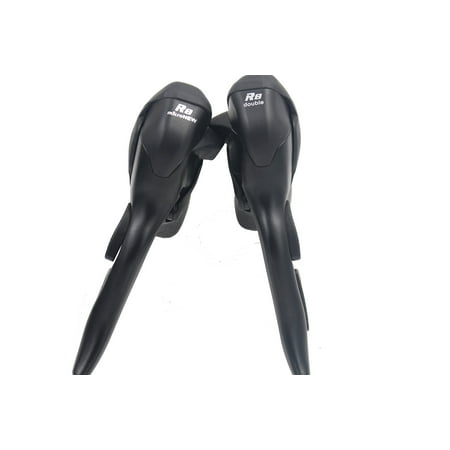 Road Sti Levers - Micronew SB-R482 Dual Control Levers 2x8 Speed Double Shifters Road Bicycle Derailleur Compatible for Shimano Claris STI Lever ST-2400 Brake Lever Set