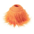 thumbnail image 4 of Faux Fabric, Shaggy Fabric Cuts Home Decor, Soft Breathable ming, Artificial Orange, 4 of 8