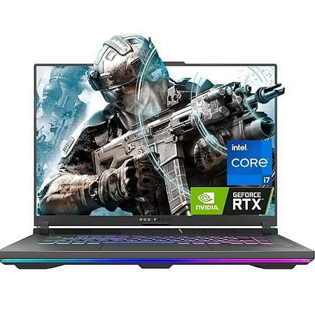 ASUS 2023 Newest ROG Strix G16 Gaming Laptop, 16" FHD 165Hz Display, GeForce RTX 4060, Intel Core i7-13650HX (14 core), 16GB DDR5 RAM, 2TB SSD, Wi-Fi 6E, USB Type-A&C, 4 Zone RGB, Windows 11