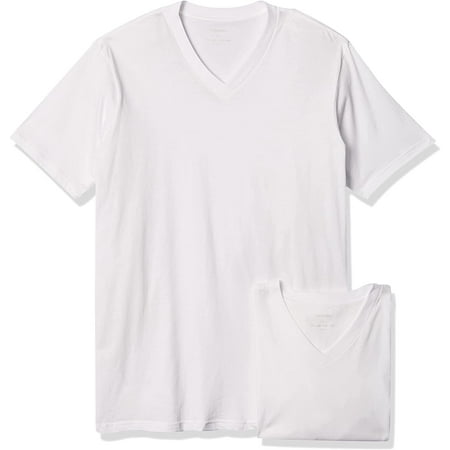Calvin Klein Mens Big and Tall Cotton Classics V Neck Tshirts Big and Tall White 4X-Large Tall