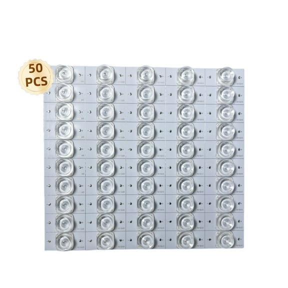 50PCS 3V 6V SMD LED Beads for Repairing 32-75 Inch LED TV Backlight Strips, Concave Lens LED with Optical Lens, Compatible with