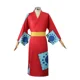 thumbnail image 3 of Disfraz de Luffy de Anime, disfraz de Wano Country Monkey D. Luffy, kimono de cosplay para hombre, adultos, cárdigan rojo, sombrero, disfraces de Halloween, 3 of 5