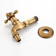 thumbnail image 2 of Grifo monomando vintage para agua fría G1/2 - Grifo para fregona de lavabo de baño montado en la pared (bronce), 2 of 4