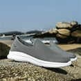 thumbnail image 6 of CBGELRT Shoes for Men Fashion Men's Sneakers Slip On Shoes Men Fashion Summer Men Sneakers Mesh Breathable Flat Lightweight Comfortable Casual Male Gray 41, 6 of 9