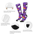 thumbnail image 4 of Bingfone Compression Socks for Women and Men Long Socks for Running Athletic Cycling Nurse-Rainbow Lgbt Penguin, 4 of 8
