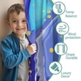 thumbnail image 3 of 42x63in Curtains 2 Panels for Kids Bedroom, Window Drapes for Kids Boys Girls Bedroom Curtains Designed To Spark Joy and Creativity, Liquid & Marble Print, 3 of 5