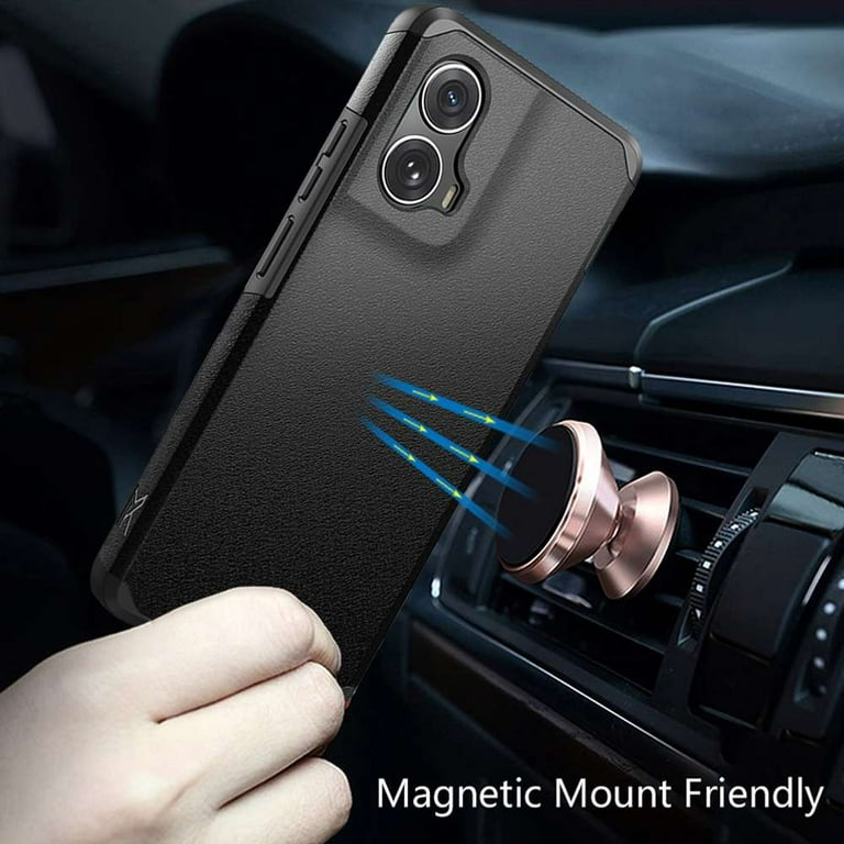 TJS Motorola Moto Edge 5G 2024 Phone Case, Magnetic Support, Shockproof  Protection, Black - Walmart.com