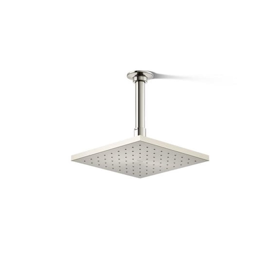 Kohler 13695-G-SN 8 in. Square Single-Function Rain Head, 1.75 GPM - Vibrant Polished Nickel