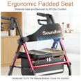 thumbnail image 4 of Andador Soundfuse con Ruedas Todo Terreno de 8" y Asiento, 4 of 8