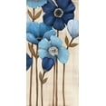thumbnail image 2 of MAJA 18x32 Gold Ornate Wood Framed with Double Matting Museum Art Print Titled - Fleurs Bleues II, 2 of 4