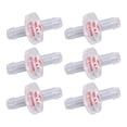 thumbnail image 1 of Check Valve,  PP Plastic Non Toxic Water Stop Check Valves 10Pcs Barb Shape  For Fuel Gas Liquid 5mm Transparent, 1 of 8