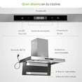 thumbnail image 4 of Campana para cocina de pared Tipo T 90 cm Acero Inoxidable, 3 Velocidades, Dos filtro de malla y dos filtros de carbón activado, Extrae y purifica, Control por gestos y panel digita AVERA CEV90G, 4 of 10