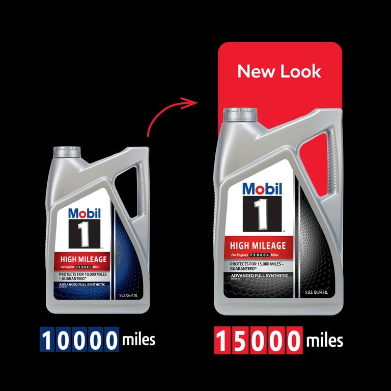 Mobil 1 High Mileage Full Synthetic Motor Oil 0W-20, 1 Quart Mobil 1 High Mileage Full Synthetic Motor Oil 0W-20, 1 Quart