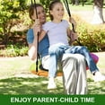 thumbnail image 2 of OLIYNEDY Saucer Swing - 900D Oxford Waterproof Tree Swing for Kids and Adults - with 2 Adjustable PE Ropes and 2 Stainless Steel Carabiners for Outdoor and Indoor Multicolor, 2 of 6
