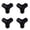 Black, variant on Opvise 4Pcs Furniture Protection Corners Three Dimensional Household Kids Safety Protection Anti-collision Corners for Home Clear