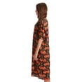 thumbnail image 2 of Just Love Short Sleeve Nightgown Sleep Dress for Women Sleepwear (Black - Halloween Pumpkins, 2X), 2 of 3