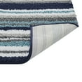 thumbnail image 4 of Better Trends 2 Piece Bathroom Rug Set 100% Polyester Soft Water Absorbent Non Slip Bath Mat Machine Washable Rug Griffie Collection - Blue, 4 of 6
