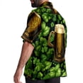 thumbnail image 3 of Saint Patrick's Day Men's Short Sleeve Printed Poplin Shirt with Spread Collar Tops - Casual Button Down Summer Beach Shirt for Men and Women, 3 of 6